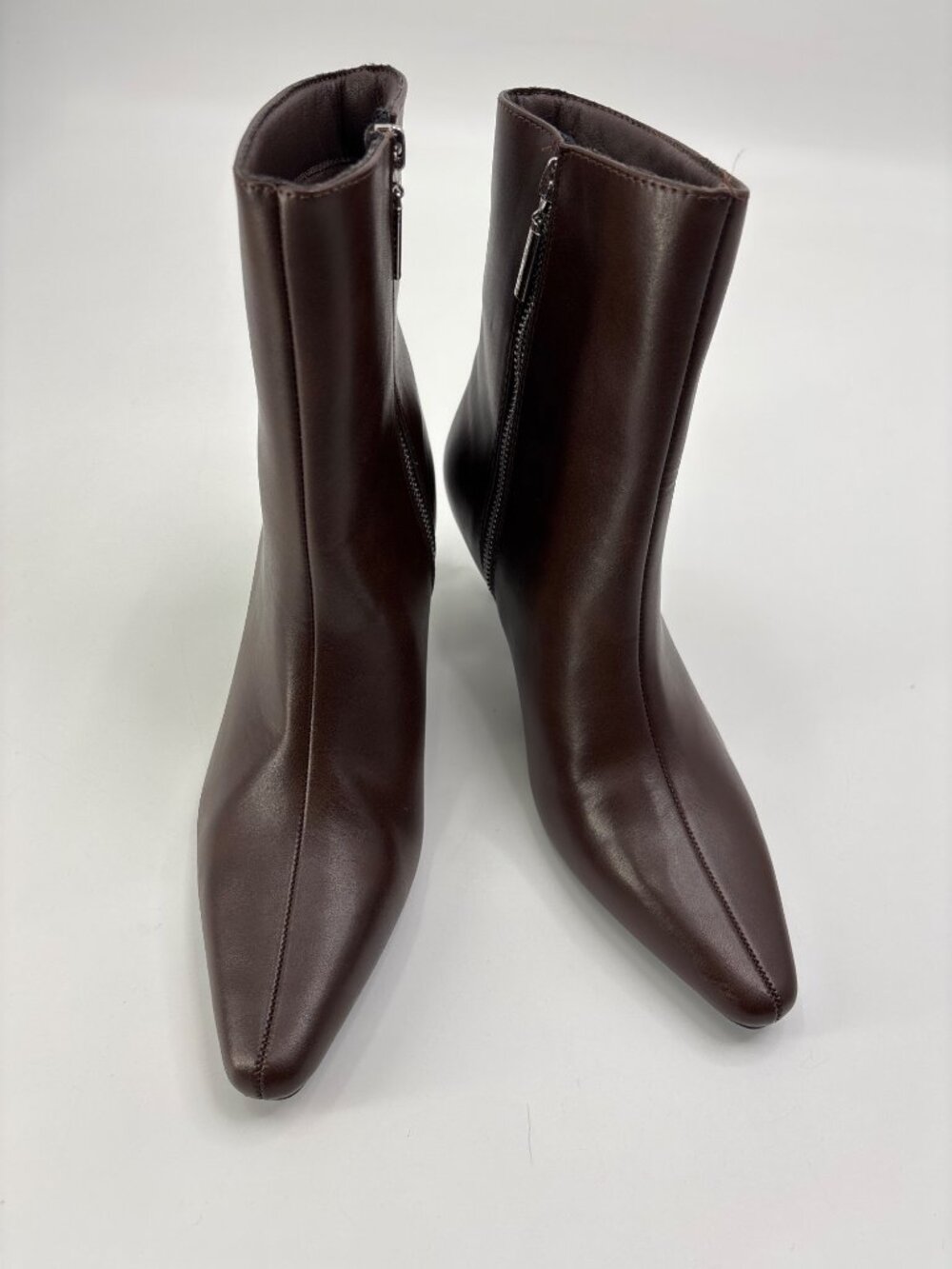 French Connection Alex Kitten 2.5” Heel Ankle Boot Bootie Brown Size 9 NWOB